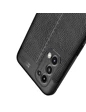 Needion - Teleplus Oppo Reno 5 Pro 5G Kılıf Kamera Korumalı Deri Dokulu Silikon  Siyah