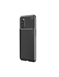 Needion - Teleplus Oppo Reno4 Kılıf Negro Karbon Silikon   Tam Kapatan Ekran Koruyucu Siyah