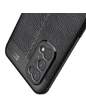 Needion - Teleplus Realme 7 Pro Kılıf Deri Dokulu Silikon   Nano Ekran Koruyucu Siyah