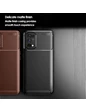 Needion - Teleplus Realme 7 Pro Kılıf Negro Karbon Dokulu Silikon   Nano Ekran Koruyucu Siyah