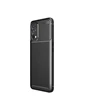 Needion - Teleplus Realme 7 Pro Kılıf Negro Karbon Dokulu Silikon   Nano Ekran Koruyucu Siyah