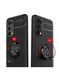 Needion - Teleplus Realme 7 Pro Kılıf Ravel Yüzüklü Standlı Silikon  Siyah