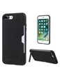 Needion - Teleplus ROAR iPhone 8 Plus Awesome Hyrbid Kartlıklı Standlı Kapak Kılıf   Nano Ekran Koruyucu Siyah