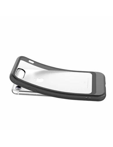 Needion - Teleplus Roar iPhone 8 Ultra Thin Ace Sert Plastik Kılıf Kapak   Nano Cam Ekran Koruyucu