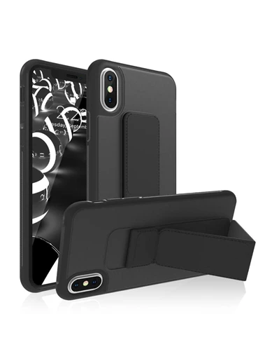 Needion - Teleplus ROAR iPhone X Kılıf Aura Standlı Kapak    Nano Ekran Koruyucu