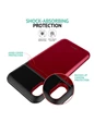 Needion - Teleplus ROAR iPhone X Kılıf Aynalı Kartlıklı Kapak    Nano Ekran Koruyucu Siyah