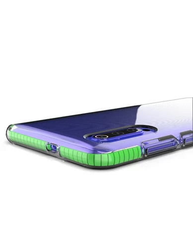 Needion - Teleplus Samsung Galaxy A10 Kılıf Ultra Koruma Renkli Kenar Silikon    Nano Ekran Koruyucu 