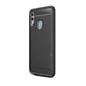 Needion - Teleplus Samsung Galaxy A20 Kılıf Özel Karbon Silikon   Siyah