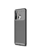 Needion - Teleplus Samsung Galaxy A21 Kılıf Negro Karbon Silikon   Nano Ekran Koruyucu Siyah