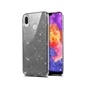 Needion - Teleplus Samsung Galaxy A30 Kılıf Shining Simli Silikon    Nano Ekran Koruyucu Siyah