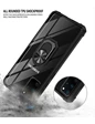 Needion - Teleplus Samsung Galaxy A31 Kılıf Mola Yüzüklü Tank Kapak   Nano Ekran Koruyucu Siyah