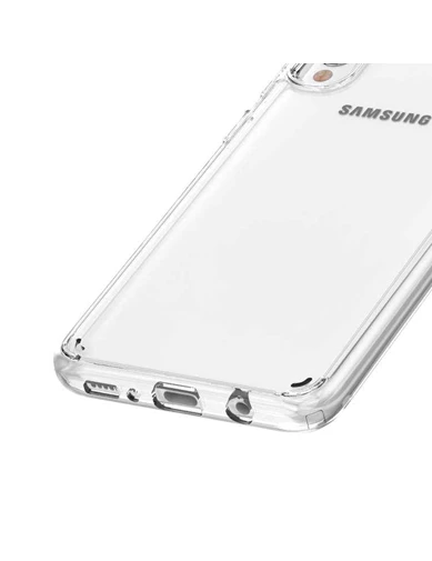 Needion - Teleplus Samsung Galaxy A51 Kılıf Coss Sert Hibrit Silikon   Nano Ekran Koruyucu