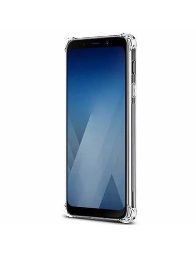 Needion - Teleplus Samsung Galaxy A6 2018 Darbe Korumalı Silikon Kılıf   Nano Ekran Koruyucu