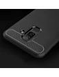 Needion - Teleplus Samsung Galaxy A6 2018 Plus Özel Karbon ve Silikonlu Kılıf  Siyah