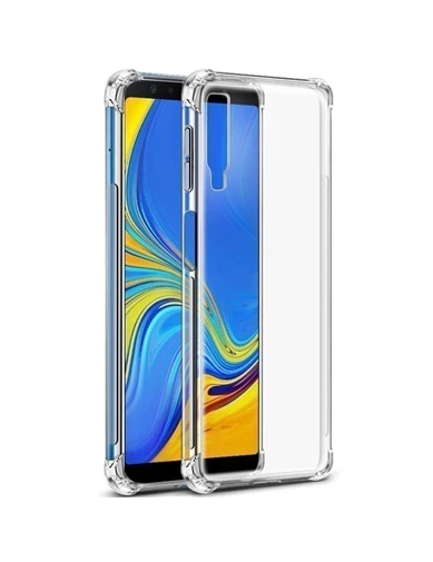 Needion - Teleplus Samsung Galaxy A7 2018 Darbe Korumalı Silikonlu Kılıf 