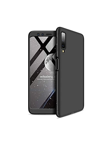 Needion - Teleplus Samsung Galaxy A70 Kılıf 360 Full Koruma Sert Kapak    Nano Ekran Koruyucu