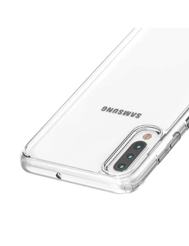 Needion - Teleplus Samsung Galaxy A70 Kılıf Coss Sert Hibrit Silikon   Nano Ekran Koruyucu