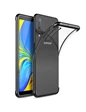 Needion - Teleplus Samsung Galaxy A70 Kılıf Lüks Lazer Silikonlu    Tam Kapatan Cam Siyah