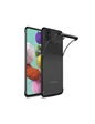 Needion - Teleplus Samsung Galaxy A71 Kılıf Lüks Lazer Silikon   Nano Ekran Koruyucu  Kamera Nano Ekran Koruyucu Siyah