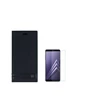 Needion - Teleplus Samsung Galaxy A8 2018 Plus Kapaklı Kılıf   Nano Ekran Koruyucu Siyah