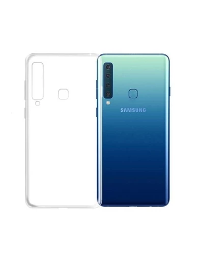 Needion - Teleplus Samsung Galaxy A9 2018 İnce Silikon Kılıf   Tam Yapışan Cam