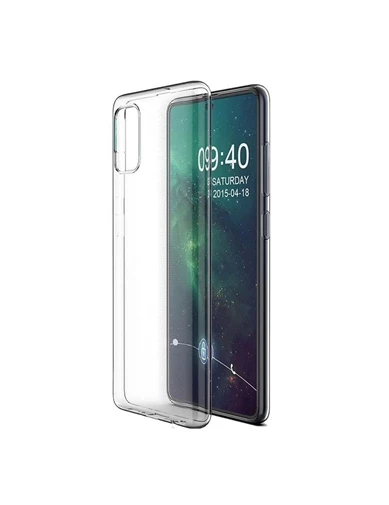 Needion - Teleplus Samsung Galaxy A91 Kılıf Lüks Silikon   Nano Ekran Koruyucu