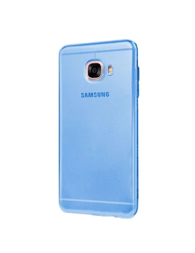 Needion - Teleplus Samsung Galaxy C5 ince Silikon Kılıf   Tam Kapatan Cam