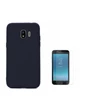 Needion - Teleplus Samsung Galaxy J2 Pro Lüks Silikonlu Kılıf   Cam Ekran Koruyucu Siyah