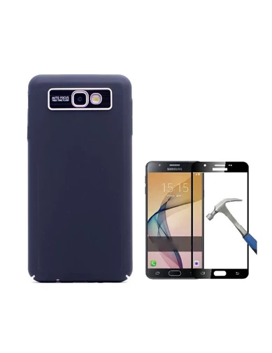 Needion - Teleplus Samsung Galaxy J7 Prime Line Sert Kapak Kılıf   Tam Kapatan Cam