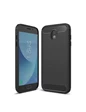 Needion - Teleplus Samsung Galaxy J7 Pro Deri Dokulu Silikon  Siyah