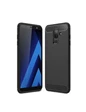Needion - Teleplus Samsung Galaxy J8 Özel Karbon ve Silikonlu Kılıf   Nano Ekran Koruyucu Siyah