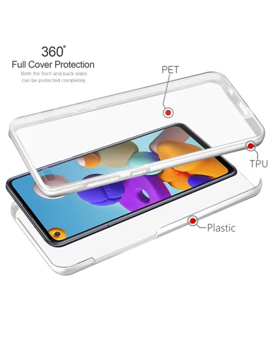 Needion - Teleplus Samsung Galaxy M11 Kılıf 360 Ön Arka Silikon 
