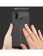 Needion - Teleplus Samsung Galaxy M21 Kılıf Deri Dokulu Silikon  Siyah
