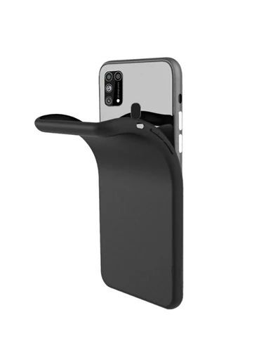 Needion - Teleplus Samsung Galaxy M31 Kılıf Lüks Mat Silikon   Nano Ekran Koruyucu