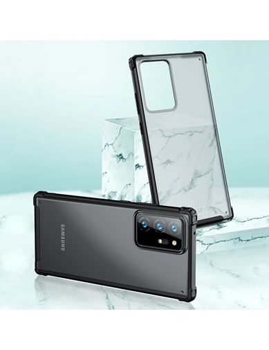 Needion - Teleplus Samsung Galaxy Note 20 Kılıf Volk Darbe Korumalı Silikon   Tam Kapatan Ekran Koruyucu