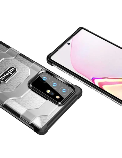 Needion - Teleplus Samsung Galaxy Note 20 Kılıf Wlons Mit Darbe Korumalı Silikon   Tam Kapatan Nano Ekran Koruyucu  Kamera Nano Koruyucu