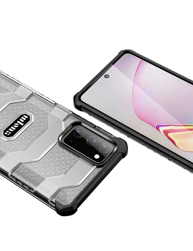 Needion - Teleplus Samsung Galaxy Note 20 Kılıf Wlons Mit Darbe Korumalı Silikon   Tam Kapatan Nano Ekran Koruyucu