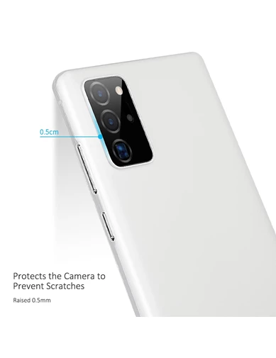 Needion - Teleplus Samsung Galaxy Note 20 Ultra Kılıf Tpu Hayalet Silikon   Tam Kapatan Nano Ekran Koruyucu  Kamera Nano Koruyucu