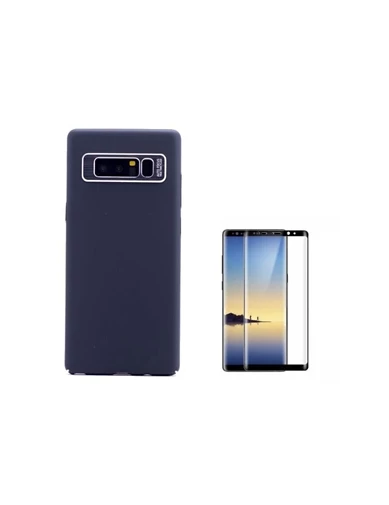 Needion - Teleplus Samsung Galaxy Note 8 Kılıf Line Sert Kapak    Tam Kapatan Cam