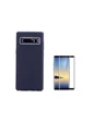 Needion - Teleplus Samsung Galaxy Note 8 Kılıf Line Sert Kapak    Tam Kapatan Cam Siyah