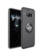 Needion - Teleplus Samsung Galaxy Note 8 Kılıf Ravel Yüzüklü Silikon   Siyah