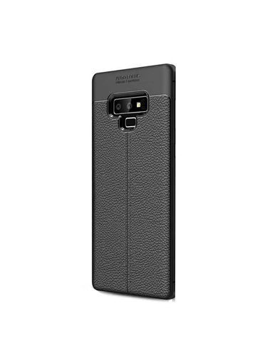 Needion - Teleplus Samsung Galaxy Note 9 Kılıf Deri Dokulu Silikon  