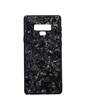 Needion - Teleplus Samsung Galaxy Note 9 Kılıf Marbel Desenli Cam Silikon   Siyah