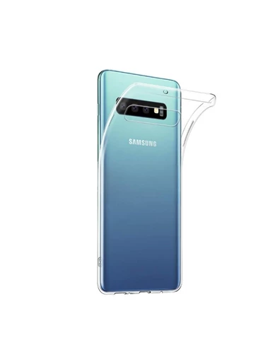 Needion - Teleplus Samsung Galaxy S10 Kılıf İnce Silikon    Tam Yapışan Cam