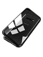 Needion - Teleplus Samsung Galaxy S10 Kılıf Metal Çerçeve Mıknatıslı 360 Kapak    Tam Kapatan Cam Siyah