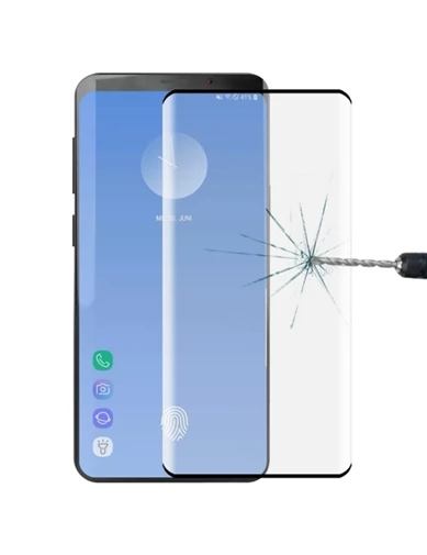Needion - Teleplus Samsung Galaxy S10 Kılıf Ravel Yüzüklü Silikon    Tam Yapışan Cam
