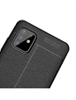 Needion - Teleplus Samsung Galaxy S10 Lite Kılıf Deri Dokulu Silikon   Nano Ekran Koruyucu Siyah
