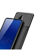Needion - Teleplus Samsung Galaxy S10 Lite Kılıf Negro Karbon Dokulu Silikon   Nano Ekran Koruyucu Siyah