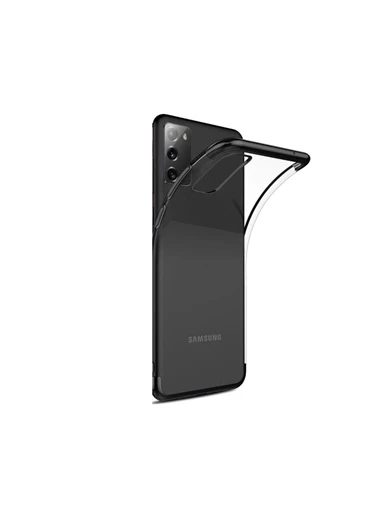 Needion - Teleplus Samsung Galaxy S20 FE Kılıf Lüks Köşeli Lazer Silikon 