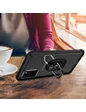 Needion - Teleplus Samsung Galaxy S20 Kılıf Korumalı Standlı Yüzüklü Tank Kapak   Tam Kapatan Ekran Koruyucu Siyah